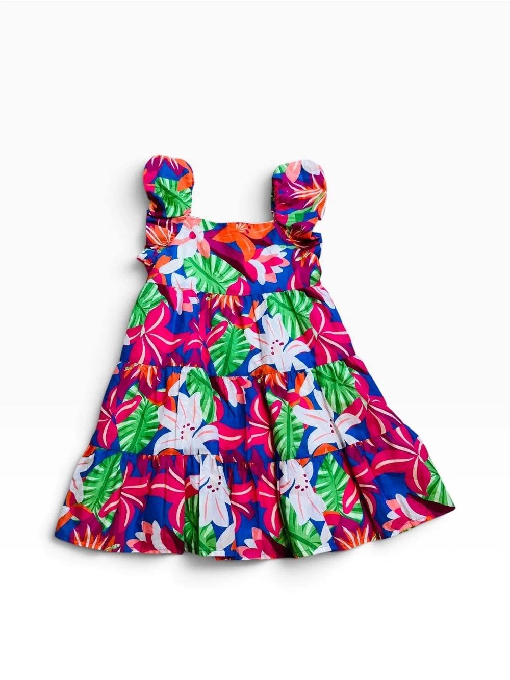 Janie and Jack Tropical Tiered Dress